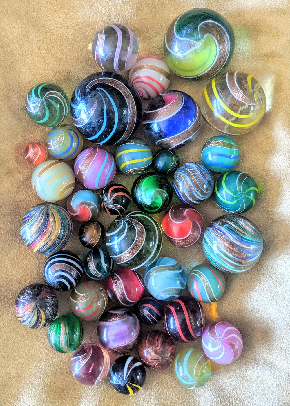 Group of Lutz marbles