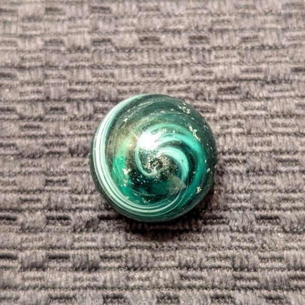 29/32" Sea Green Early German Single-Pontil Hand-Gathered Greiner - Inner Tornado - Image 10