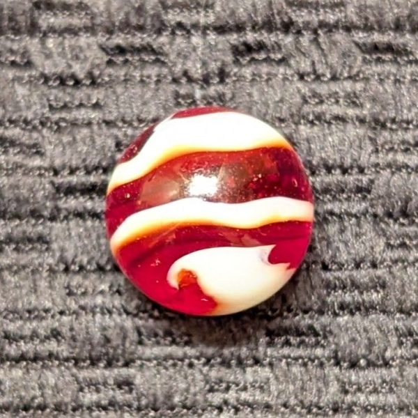 Eye-Popping White Snake Corkscrew on Cherry Red Transparent Base- 3 Full Twists! - Image 6