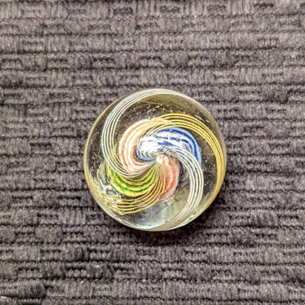 1-1/16" Divided Core Swirl w/ 4 Wide Colorfully Striped Inner Ribbons - Image 5