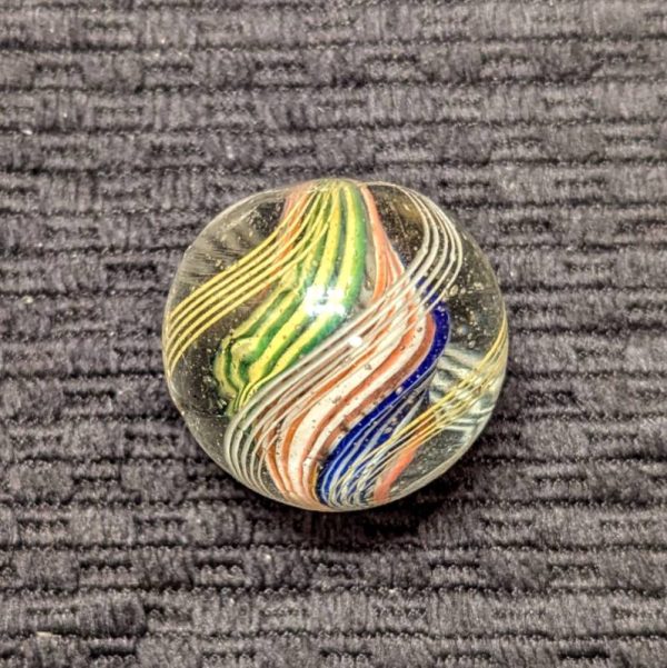 1-1/16" Divided Core Swirl w/ 4 Wide Colorfully Striped Inner Ribbons - Image 6