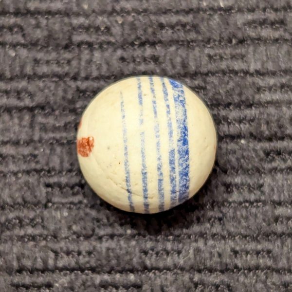 Unglazed Middle Period China with Strong Blue & Red Paint - Image 4