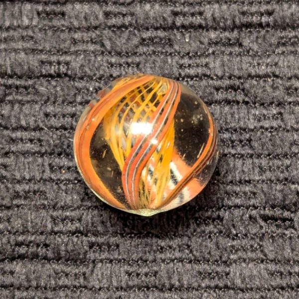 HTF Beautiful Orange Latticino Swirl - Image 4