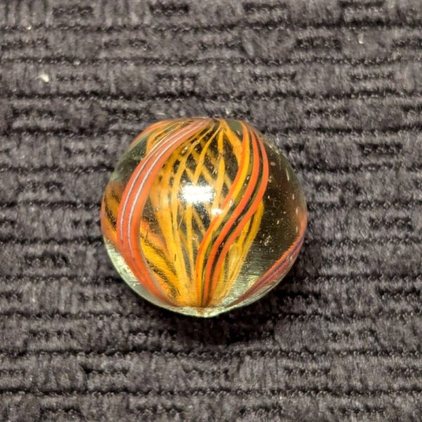 HTF Beautiful Orange Latticino Swirl - Image 5