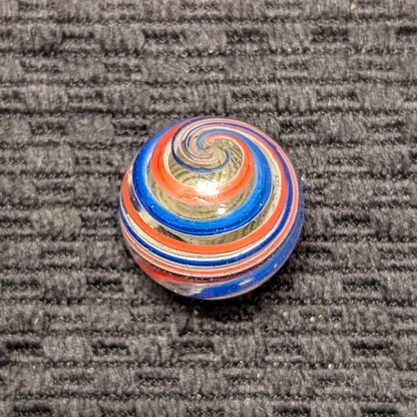 Twisty Well-Made 13/16" Yellow Tornado Latticino Swirl - Image 3