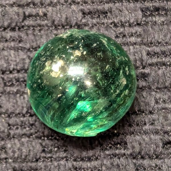 RARE Lobed & Cased Multicolor MIST MICA of Green-Yellow-Blue! - Image 4