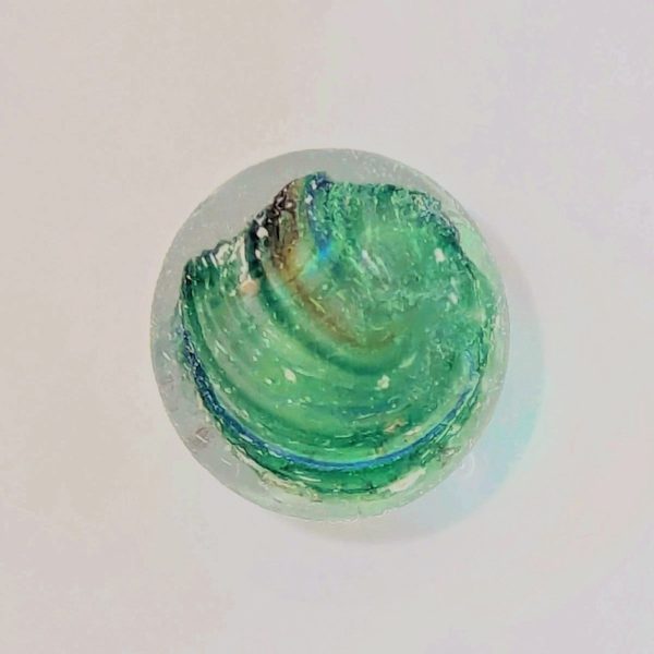 RARE Lobed & Cased Multicolor MIST MICA of Green-Yellow-Blue! - Image 8