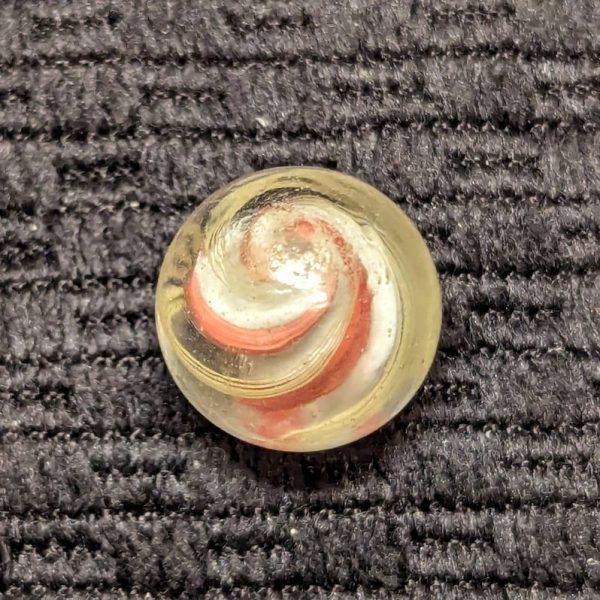 Rare Ridged Solid Core Swirl w/ Pink Ridges & White Valleys - Image 7