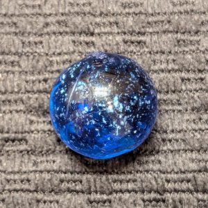 3/4" Bright Blue Mica Filled w/ Many Micro Mica Flakes - WET MINT