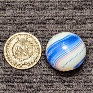 Shooter Size 3/4" Banded Opaque w/ Wide Blue & Red Bands