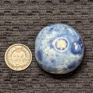 Unusually Large 1-1/4"+ Blue Bennington
