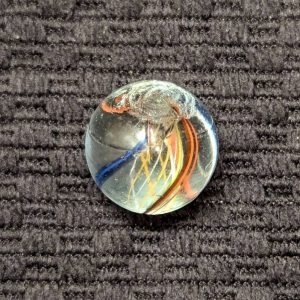Uncommon Orange & White Latticino Swirl - HTF