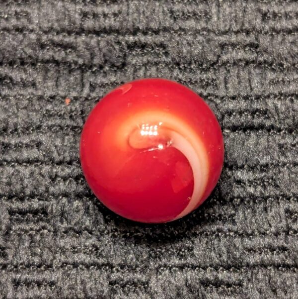 Twisty Red, White & Blended Peach Hand-Gathered Yasuda Transitional - Image 4