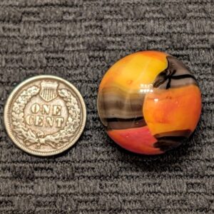 Over 7/8" Brightly Colored Marble King Tiger