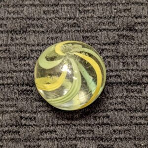 Unusual Shooter Size Lemon-Lime Coreless Swirl