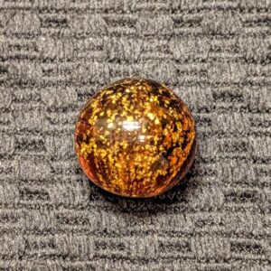 RARE Single Pontil Golden Amber Blizzard Mica!
