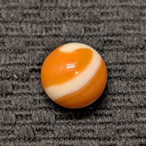 AKRO Corkscrew of Creamy White Over Burnt Orange