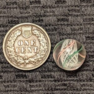 Well-Made Peewee Latticino Swirl Under 1/2"