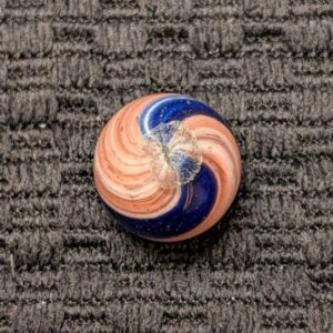 Peppermint w/ Bold Cobalt Blue Bands & Sets of 3 Wide Light Pink Ribbons