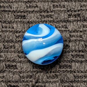 Nice TRIPLE TWIST Auger Corkscrew in Blue Glass