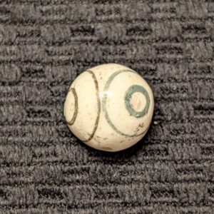 Glazed China w/ Red, Black & Green Bullseyes