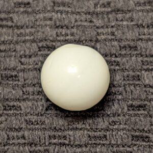 5/8" German Pontiled White Opaque Swirl