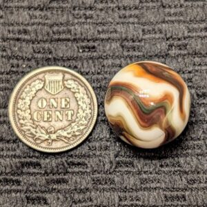 Peltier Burnt Christmas Tree with Aventurine & Wild Miller Pattern - Wet Mint & Gorgeous!