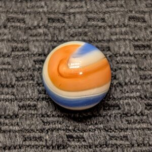 Beautiful Blue, White & Double Orange Corkscrew in Wet Mint Condition!