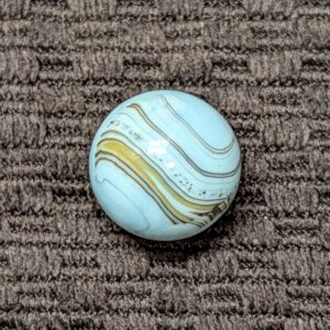 Christensen Striped Opaque of Brown & Tan over Baby Blue