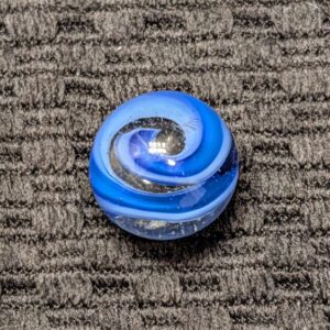 Pretty Double Twist 2-Tone Snake Corkscrew of Dark Blue/Light Blue