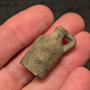 Rare AKRON Toy Company Clay Whiskey Jug, circa 1897-1904