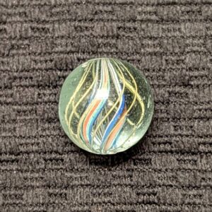 Shrunken Divided Core Swirl w/ Cage of Yellow Threads