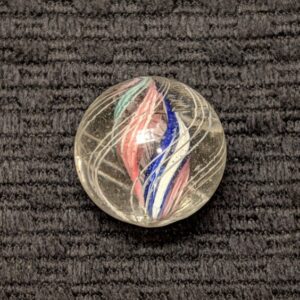 7/8" Divided Core Swirl w/ 4 Central Striped Ribbons
