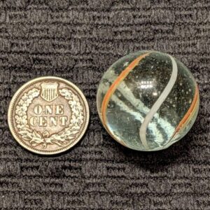 Unusually Large 29/32" 4-Ribbon Coreless Swirl