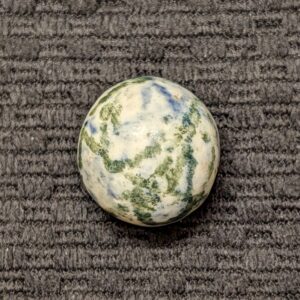 Large 7/8" AKRON Roller with Green & Blue Stripes of Color