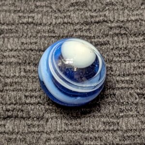 Rare Deep Blue Glass Greiner with Great Spiral Pattern and Long Tail