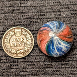 Gorgeous 13/16" LEFT-TWIST Huckleberry & Raspberry 4-Panel Onionskin - Even A Flake of Mica.