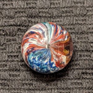 Outstanding 13/16" Onionskin w/ End-of-Day Style Rich Spotted Pattern, Lobed & Left Twist!