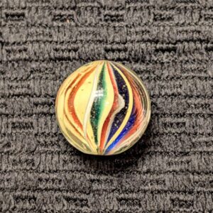 Unusual Multicolor Finned Solid Core Swirl that looks like and AKRO Sparkler!