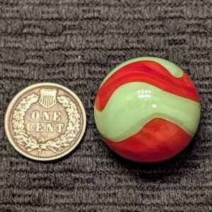 Large 15/16" AKRO Green & Red Watermelon Corkscrew