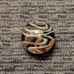 Spectacular Transparent Dark Purple & Opaque White 2-Color Wire Pull