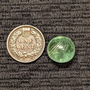 Light Green 1/2"+ Banded Transparent Swirl