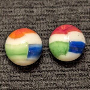 Pair of Marble King Rainbows