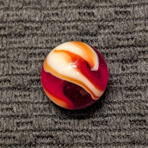 Pretty Double-Twist Red Glass Auger!