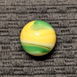 Unusual UV Reactive 3-Color AKRO of Yellow & Green over Lemonade Base that Glow Brightly