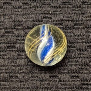 Shooter Size 25/32"+ Jelly Blue & White Solid Core Swirl
