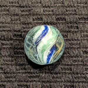 11/16" Jelly Blue & Jelly Teal Green Solid Core Swirl