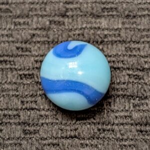 2-Twist Dark Blue over Baby Blue Base Corkscrew