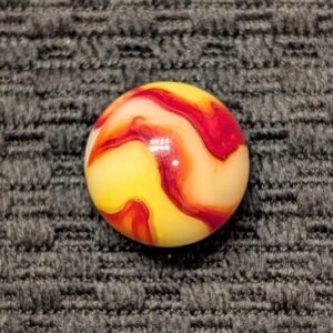 Killer 3/4" Shooter-Size NLR Ketchup & Mustard Peltier w/ Fantastic Pattern & Bright Colors!