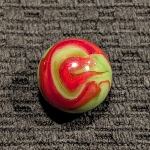 Killer 3/4" Shooter-Size NLR Peltier Dragon w/ Fantastic Vibrant Blood Red Pattern Over Green